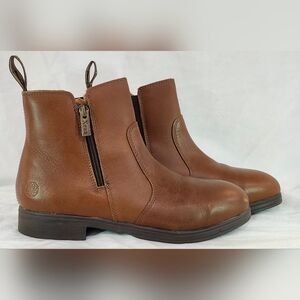 Xena Stylish Brown Leather Ankle Boots
